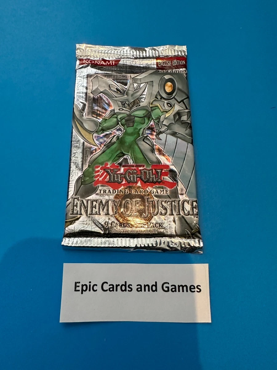 Yu-Gi-Oh! TCG Enemy of Justice Sealed Collectible Card Game Packs