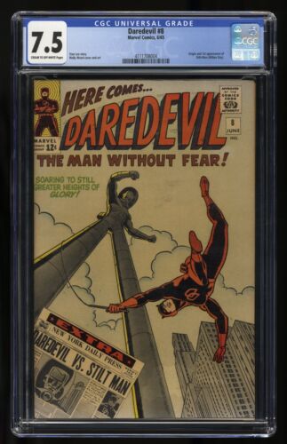 Daredevil #8 CGC VF- 7.5 1st Appearance of Stilt-Man! Marvel 1965 - Picture 1 of 2