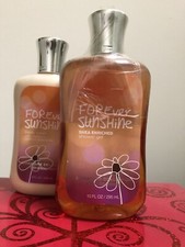 Bath Body Works FOREVER SUNSHINE 8 oz Lotion 10 oz Shower Gel