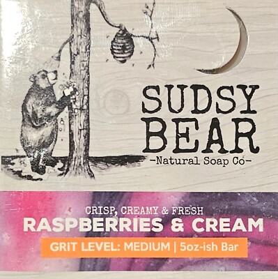 Sudsy Bear Raspberries And Cream 5oz All Natural Organic Soap Bar | eBay