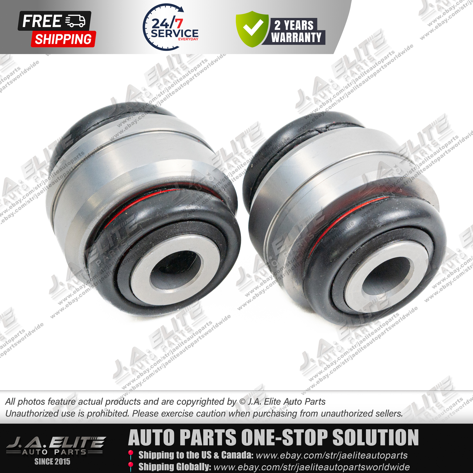 2 Rear Knuckle Bushings for Ferrari California 458 488 812 F12 FF, 299933 276810