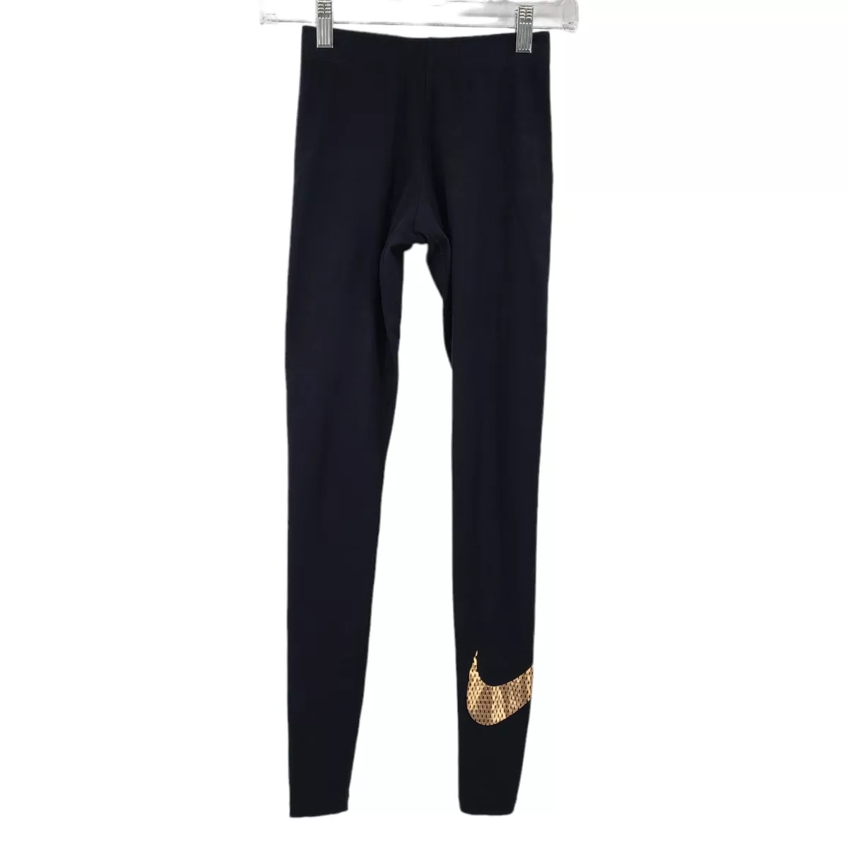 Black and rose sales gold nike leggings