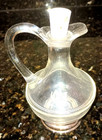 Vintage Glass Oil And Vinegar Cruets with Sterling Silver Bases — photo 3