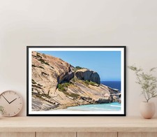 Stunning Cliff Slopes to The Sea Poster Premium Quality Choose your Size