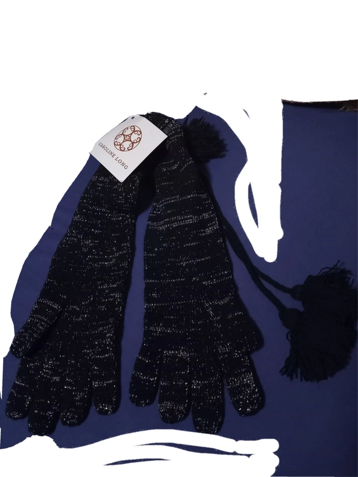 Carolina Guantes Largos Negros Foto 3 de 4