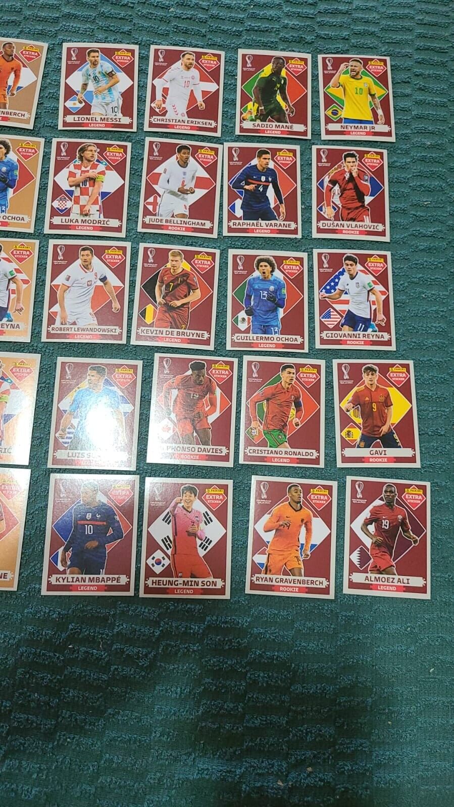 Panini - WC Qatar 2022 - 4x adesivos extras de bronze incl. - Catawiki