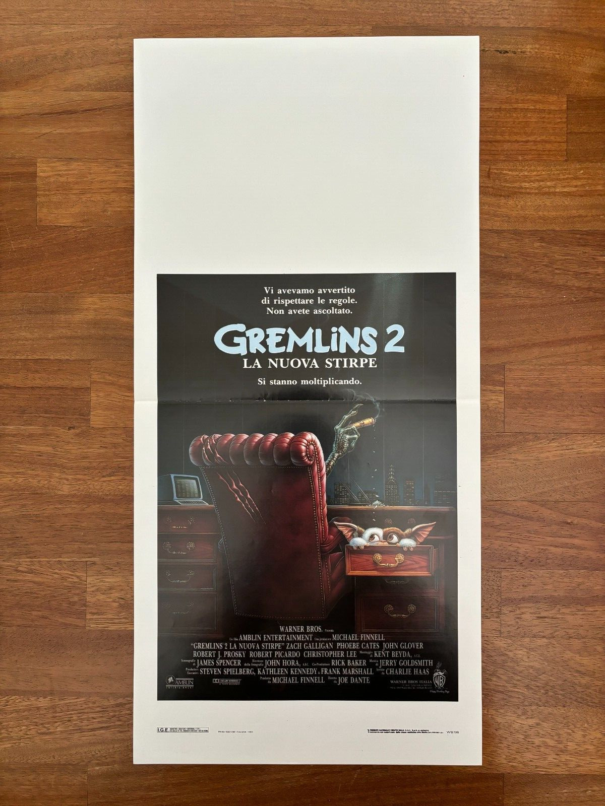 Locandina originale film Gremlins 2 - La nuova stirpe (1990) - Regia di Joe Dante