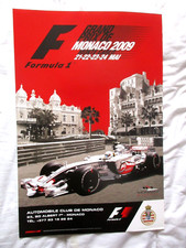 67 EME GRAND PRIX MONACO 2009 AFFICHE ORIGINALE F1 FORMULE 1 FORMULA ONE
