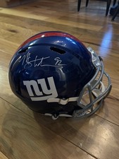 Michael Strahan Ny Giants FullSize Replica Signed Helmet beckett authenticated ￼