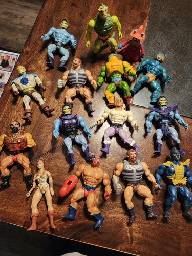Vintage MOTU 1980's He-Man Toys Huge Lot of 15 Figures