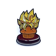 Muffin Button Enamel Pin by Team Four Star NEW MINT Lapel Art