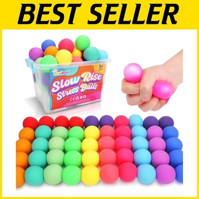 Certified Slow Rise Stress Balls - 50 Pack Set-