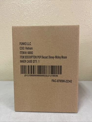 Funko Pop! Mickey Mouse #07 Disney Exclusive Die Cast CHANCE of CHASE (Sealed)