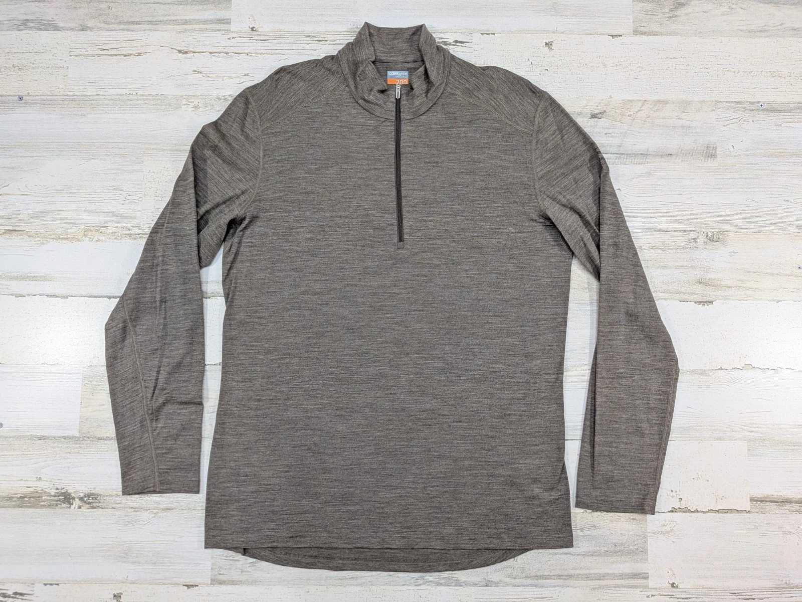 Icebreaker Pullover Mens Extra Large Merino Wool 200 Quarter Zip Baselayer