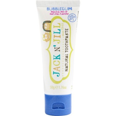 Jack N' Jill Natürliche Kinderzahnpasta Bubblegum, ohne Fluorid, 50 g