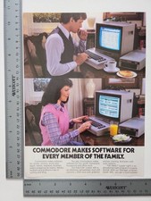 Commodore Makes Software Family Print Advertisement