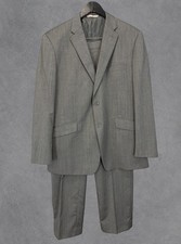 John Lewis Suit Mens 44R 38x31 Grey 2 Piece Formal Smart 2 Piece Work Office