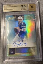 Tony Romo GOLD /10 BGS 9.5 10 Beckett AUTO 2016 Pristine Autograph NFL Cowboys