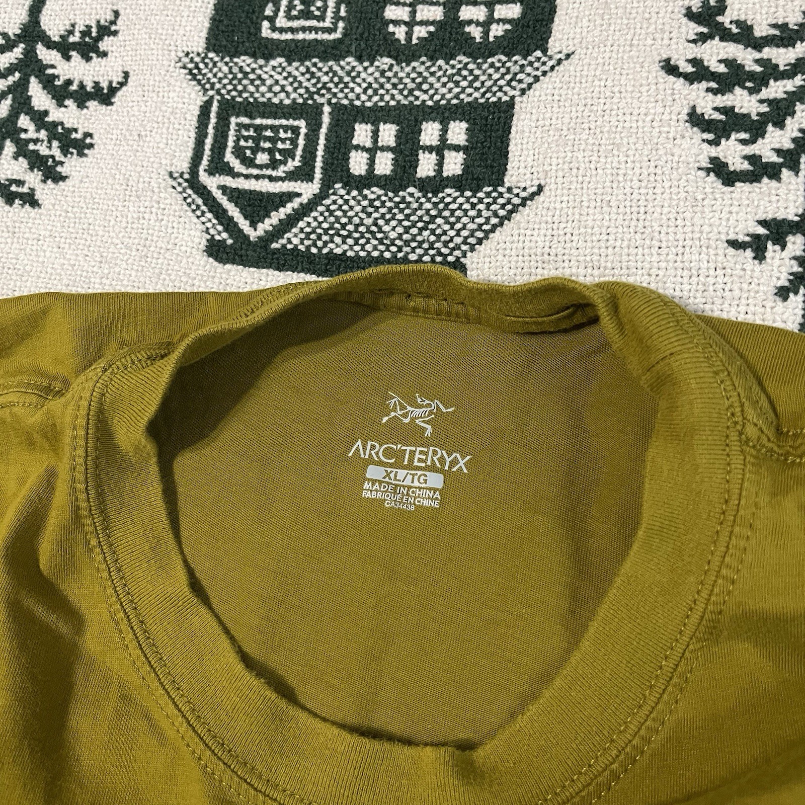 ARC'TERYX T shirt grafica Arcteryx Mountain taglia XL logo Arc Bird manica corta Gorpcore