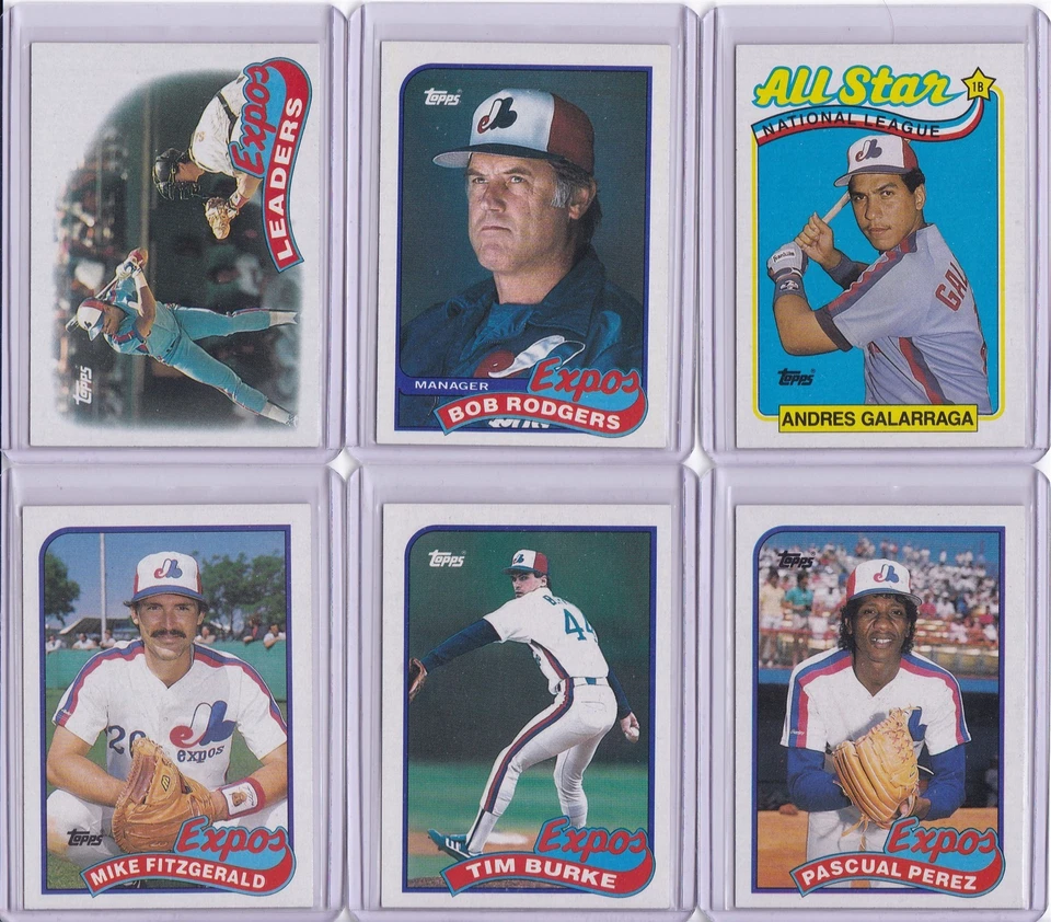 Montreal Expos 1989 Topps Baseball Team Set 29 Cards - Image 2 of 4