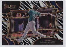 2024 Panini Select Diamond Level Zebra Prizm Lazaro Montes #10 nd3