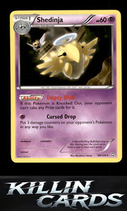 Shedinja 48/124 Pokemon Rare Dragons Exalted Card NM