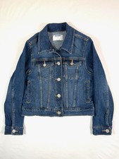 OLD NAVY Girls Denim Jacket Medium 8 Classic Trucker Blue Casual Aesthetic
