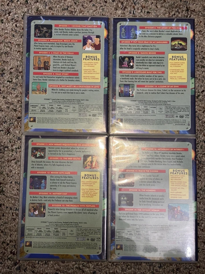 OPEN BOX Futurama Volume Two 4 Disk Set - SLEEVE INCLUDED - Image 3 of 4