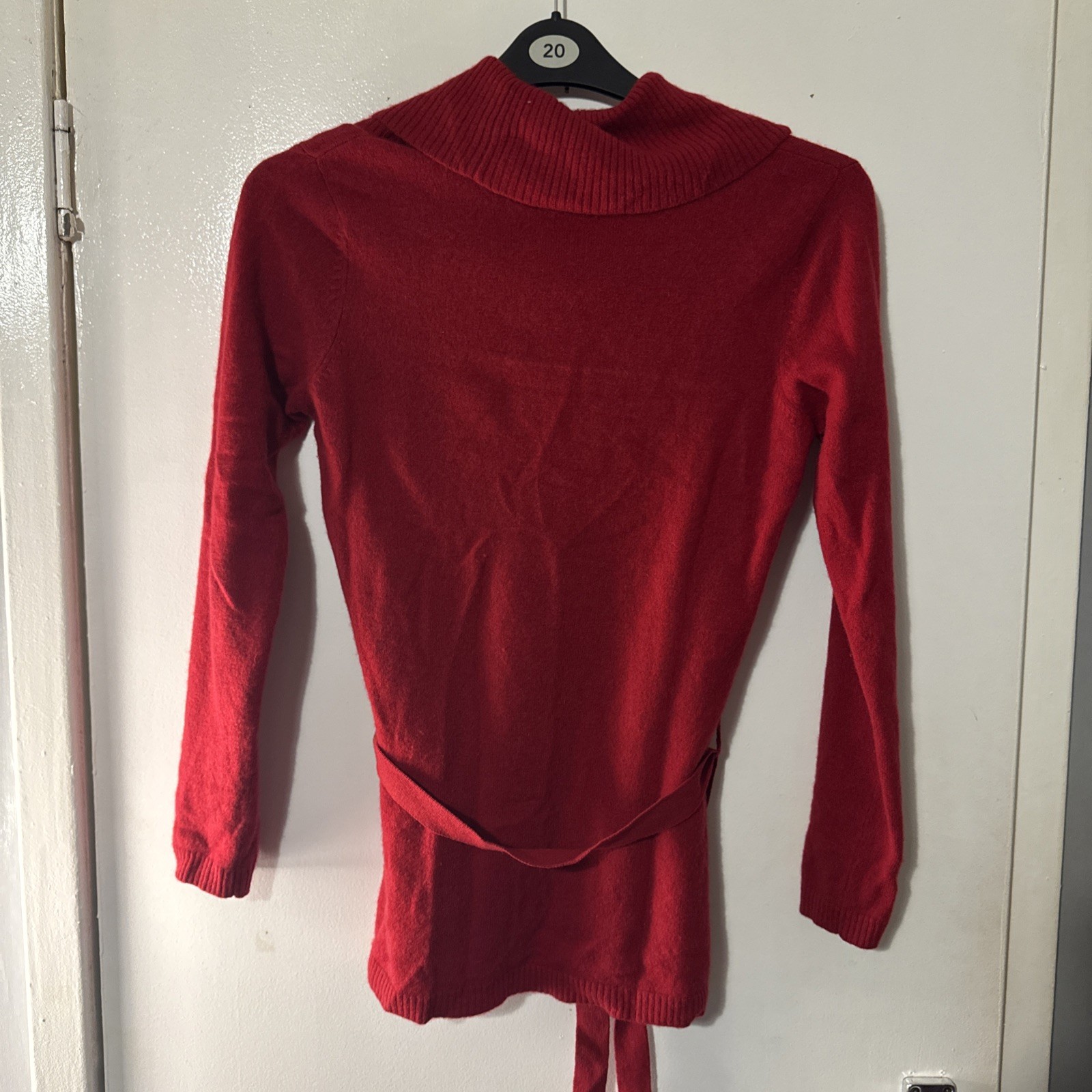 Florence & Fred 100percent Cashmere Cowl Neck Jumper Size 10 Red image 7