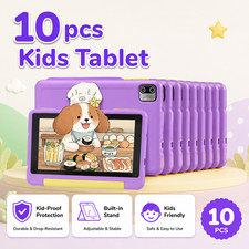 10pcs Kids Tablet 7 inch Android 13 Tablet for Kids 3-12 8GB RAM 64GB ROM