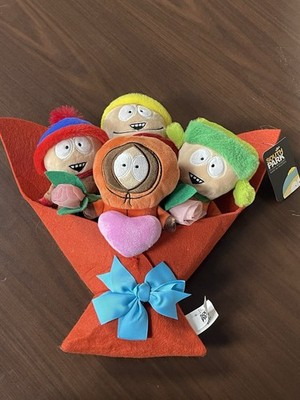South Park Stuffed Plush Bouquet New Valentine's Ruz Red Kyle Stan Cartman Kenny