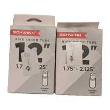 Schwinn 12" Bike Tire Tube Bicycle Inner Tube 1.75 inch - 2.125 inch(Set Of 2)