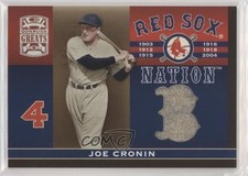 2005 Donruss Greats Red Sox Nation Materials Joe Cronin #RSN-9 HOF a8r