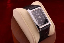 ⌚✨ Vintage Seiko Slim Quartz Gentlemen's Black Dial ,Black Dress Watch