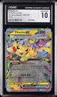 2024 POKEMON SSP EN-SURGING SPARKS #057 PIKACHU EX CGC 10 GEM MINT