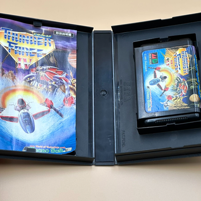 Sega Mega Drive Thunder Force IV 4 MD W/ Box Manual Japan 1992 T