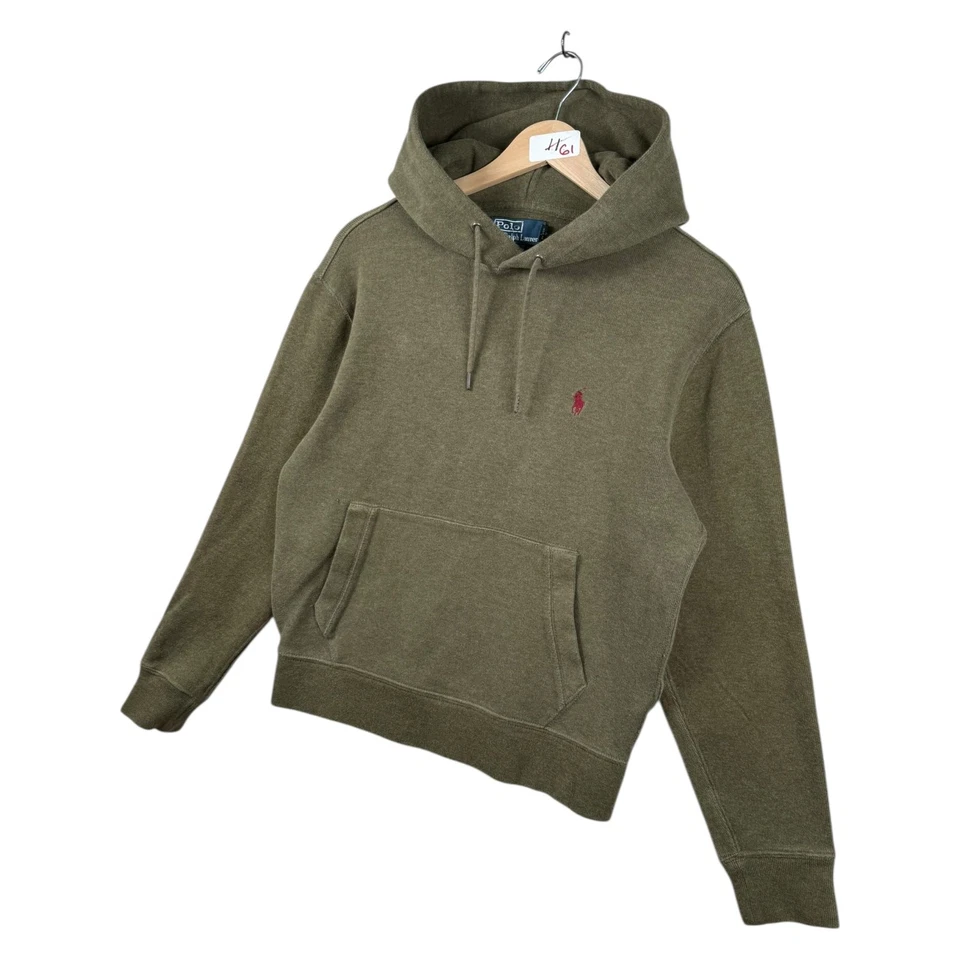 Vintage Polo Ralph Lauren Hoodie Brown Men's Small - Image 3 of 4