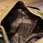 MAXX New York 15" Tan Nylon Carry-On Duffel Bag Plaid, Zipper, Adj Strap — photo 4