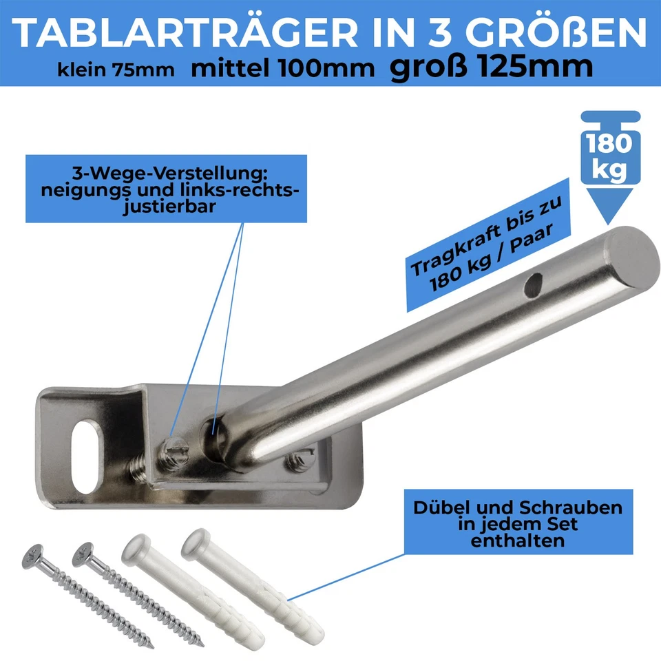 REGALTRÄGER Tablarträger Regalbodenträger Bücherregal Regalwinkel Bodenträger - Bild 2 von 4