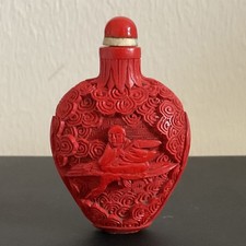 古董中国红色鼻烟壶1850-1899 | eBay