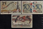 OBERAMMERGAU - GERMANY NOTGELD  -  25, 50, 75 PFENNIG