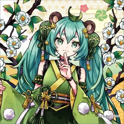 Twinkle Hatsune Miku Hyakki Yako Cushion Cover Baked Tanuki Pillow Case