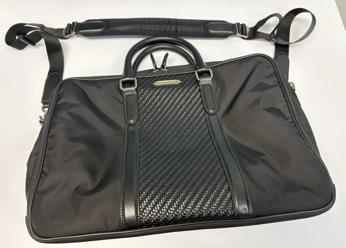 Black Leather Ermenegildo Zegna Bags for Men for sale | eBay