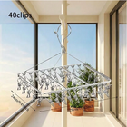 40 Thickened Clips Stainless Steel Underwear Socks Hanger Laundry Airer Dryer UK