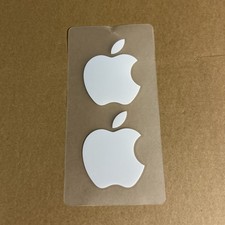 Genuine Authentic Apple Logo Sticker Decal - Includes 2 Stickers - Large A3