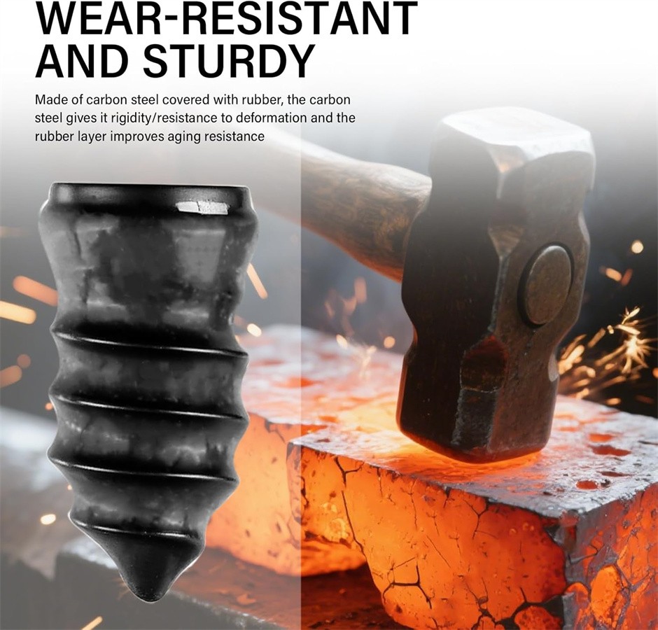 100Pcs Tire Repair Rubber Nails Tyre Puncture Repair Screws Kit w/ Screwdriver