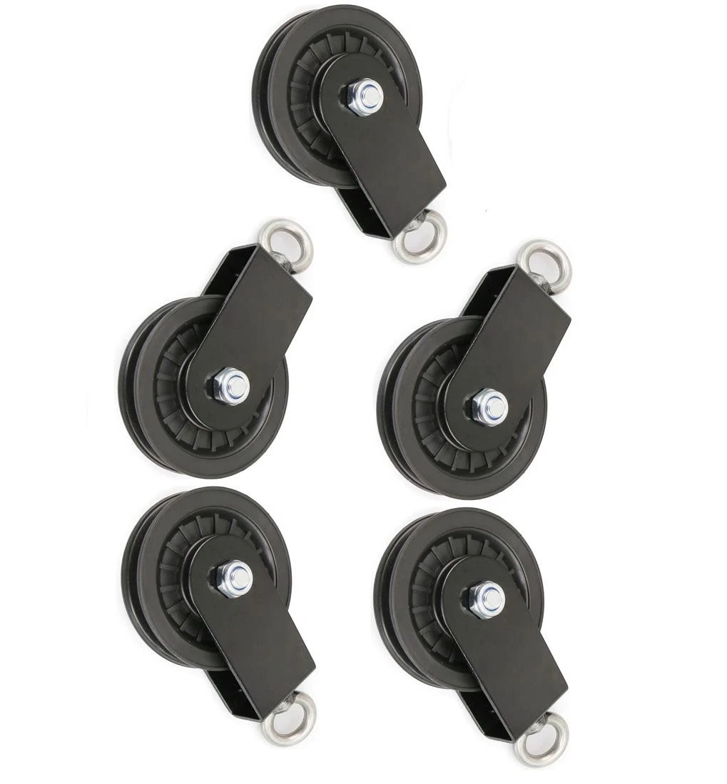Mise à niveau de l'équipement de fitness avec 4PCS poulies de corde de