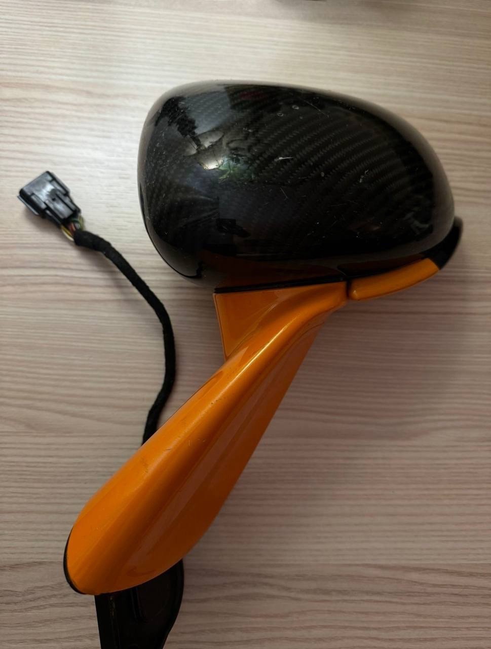 McLaren 720S Carbon Fiber, Orange Drivers Side Mirror