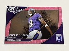 2024 Donruss Elite Football Pink Field Vision - Lamar Jackson - Baltimore Ravens