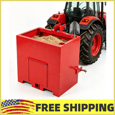 Heavy Duty 800lb Tractor Ballast Box Fits Category 1 3-Point Hitch w/2"Receive
